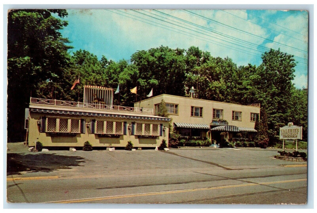 1971 Valerie's Restaurant Cocktails Roadside Ogunquit Maine ME Vintage Postcard