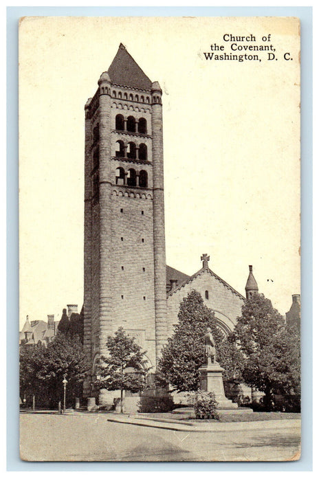 c1910 Church of the Covenant, Washington DC Unposted Antique Postcard