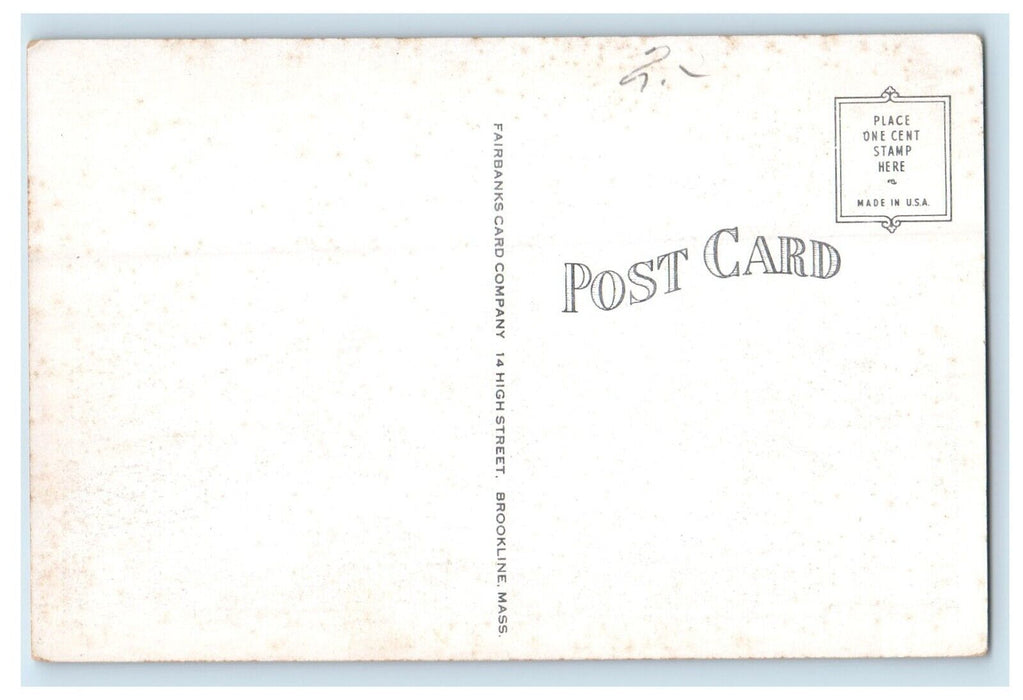 View Of First Baptist Church Watertown Massachusetts MA Unposted Postcard