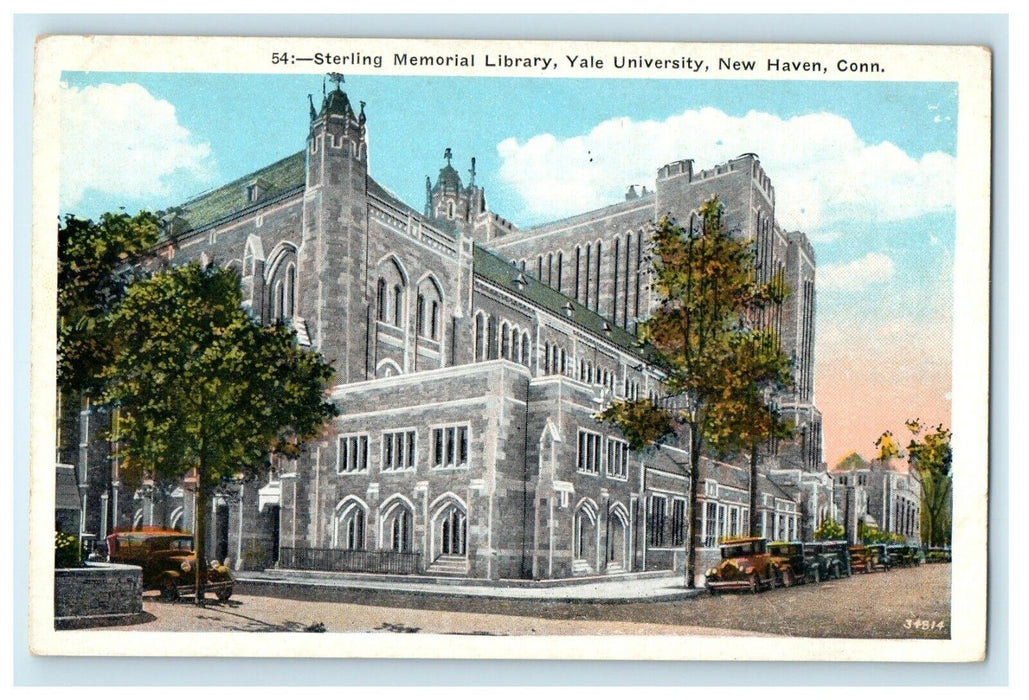 The Sterling Memorial Library Yale University New Haven Connecticut CT Postcard
