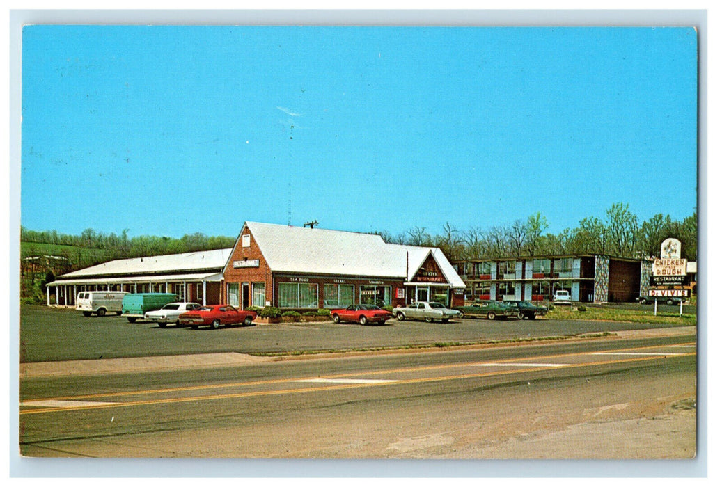 c1950s The DeVIVI Restaurant and Jefferson Motel Orange Virginia VA Postcard