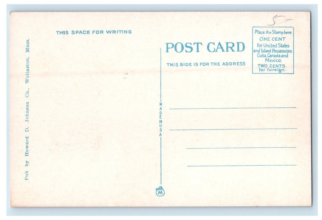 c1920's Bathers At Wollaston Beach Wakefield Massachusetts MA Vintage Postcard