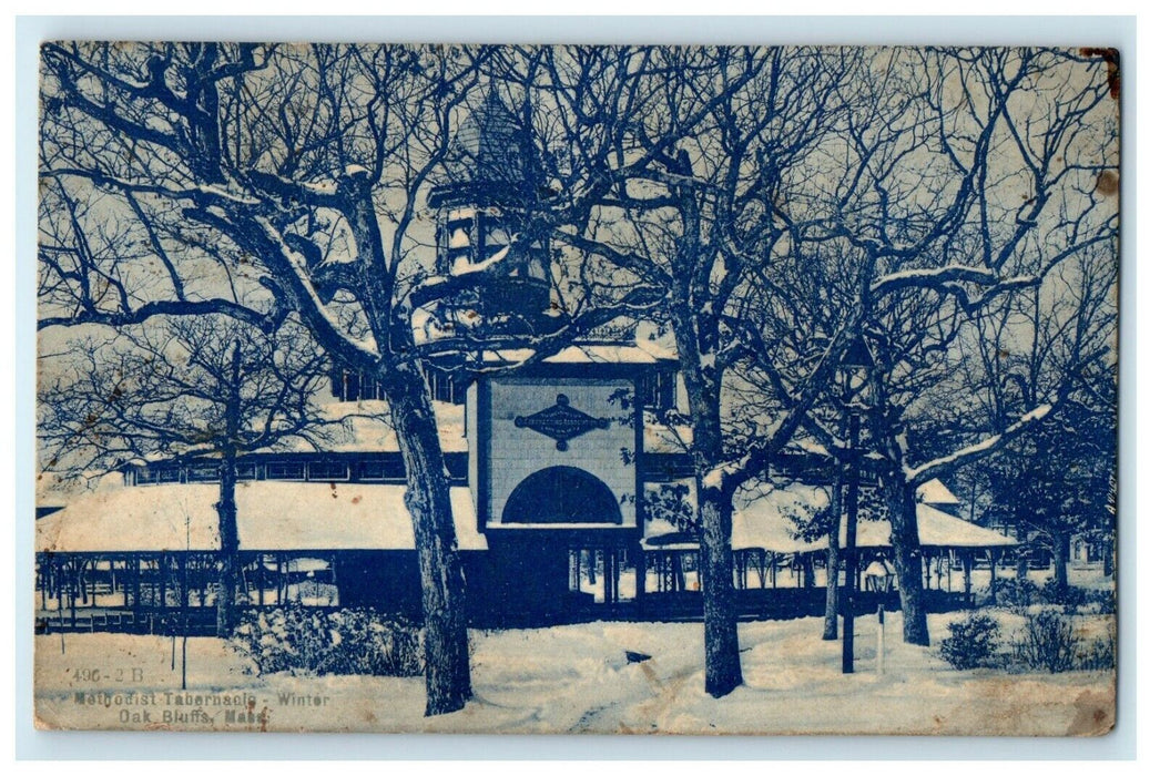 1912 Methodist Tabernacle Winter, Oak Bluffs, Massachusetts MA Postcard
