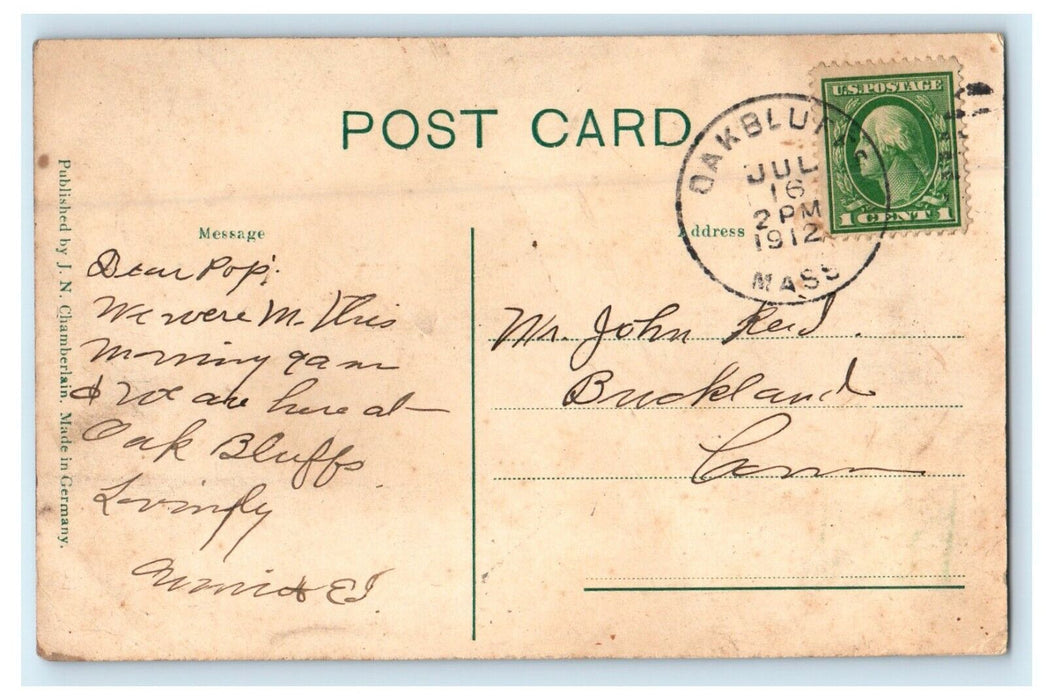 1912 Methodist Tabernacle Winter, Oak Bluffs, Massachusetts MA Postcard