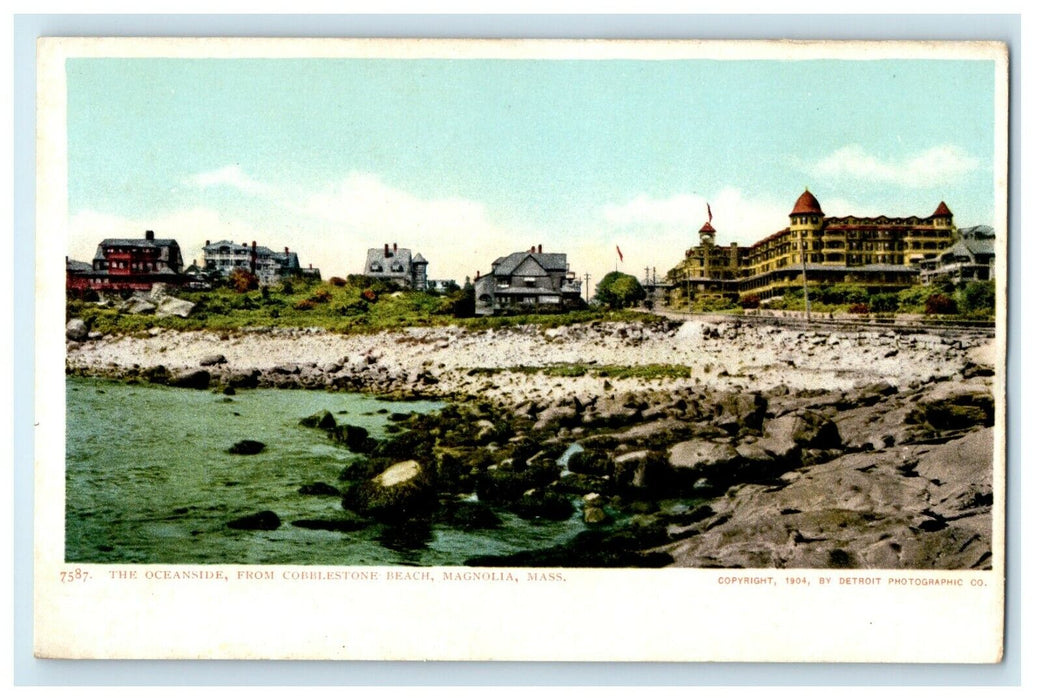 1907 The Oceanside from Cobblestone Beach, Magnolia, Massachusetts MA Postcard