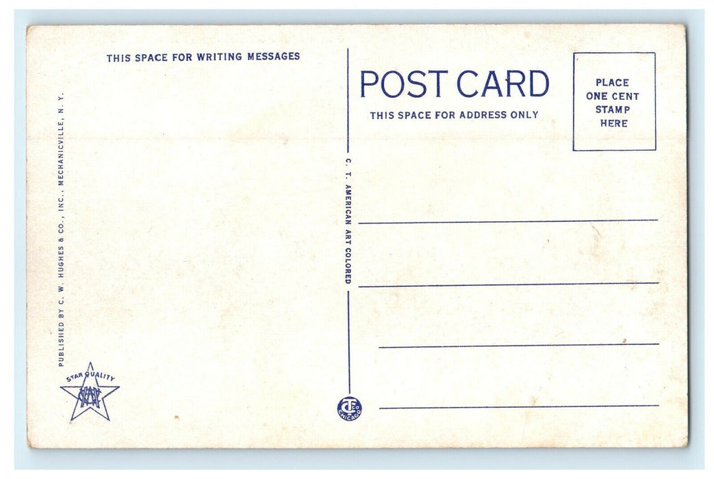 1936 Green Woods School, Winsted Connecticut CT Unposted Postcard