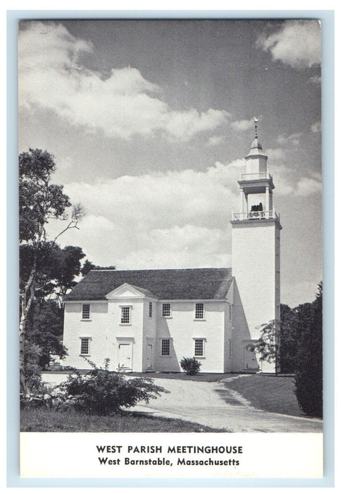 West Parish Meetinghouse West Barnstable Massachusetts MA Vintage Postcard