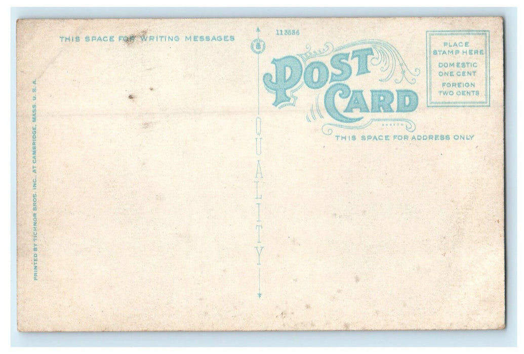1930s View of Public Library, Bristol Connecticut CT Vintage Postcard