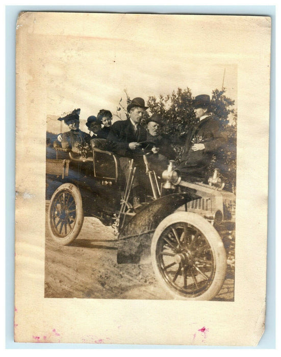 1903 Victorian Family Antique Automobile Car Long Beach California CA Photo