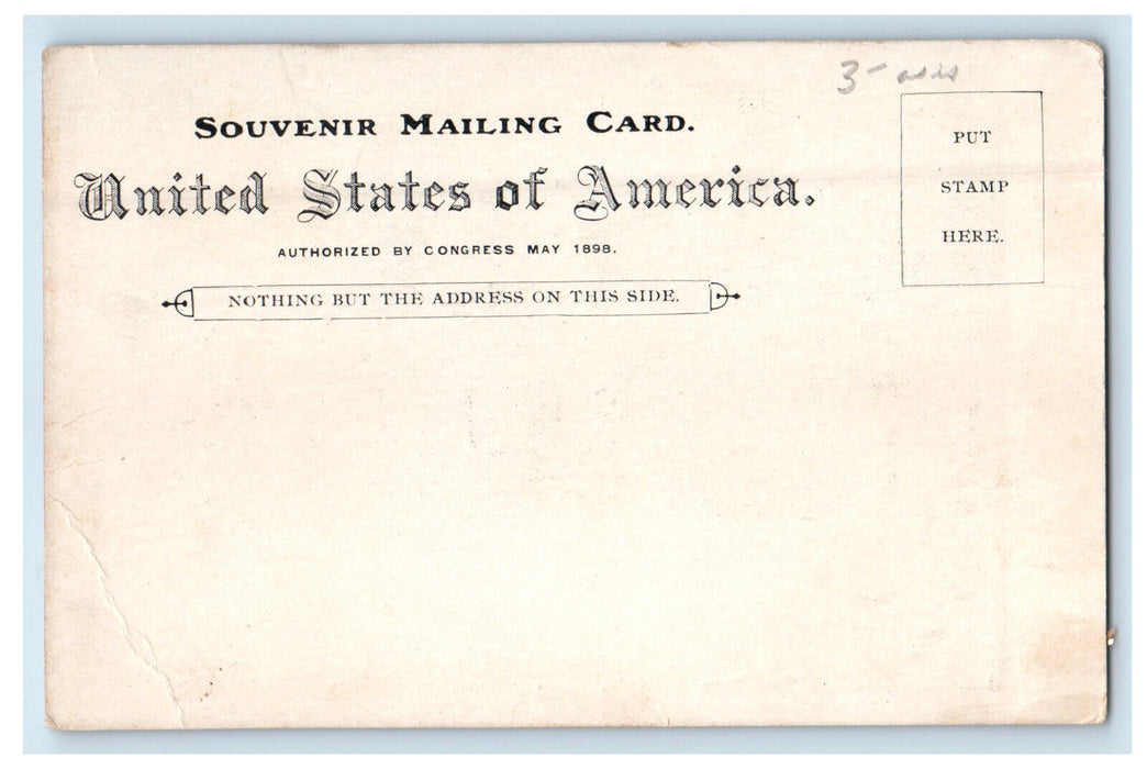 c1900s High School and Public Library, Yonkers New York NY SMC Postcard