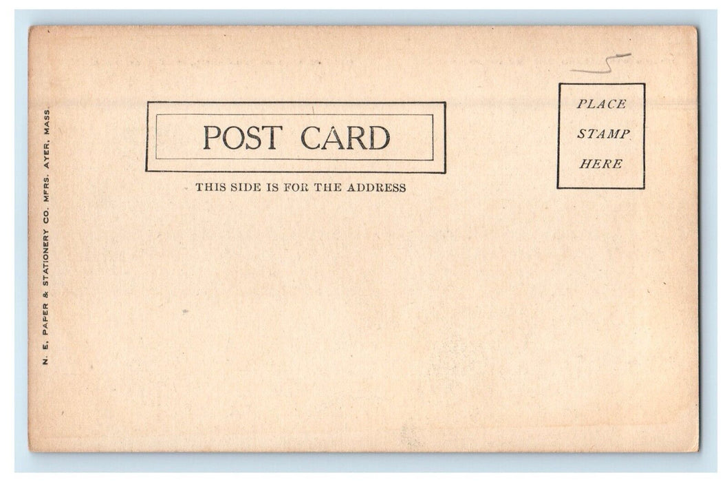 c1905 A View Of Italian Gardens And Lake Wellesley Massachusetts MA Postcard