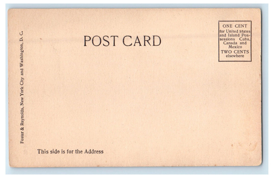 c1920s Metropolitan Hotel, Washington DC Unposted Antique Postcard
