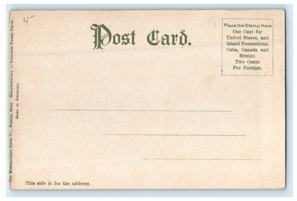 c1905 Floating Bridge Over 100 Years Old Lynn Massachusetts MA  Antique Postcard