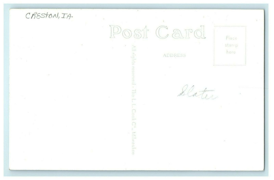 c1950's Blue Grass Harvest Creston Iowa IA Vintage RPPC Photo Postcard