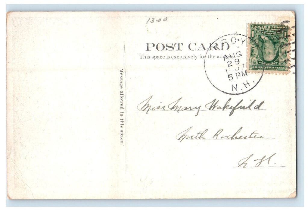 1907 Mill Street and Mill A, Troy Blanket Mills, Troy New Hampshire NH Postcard