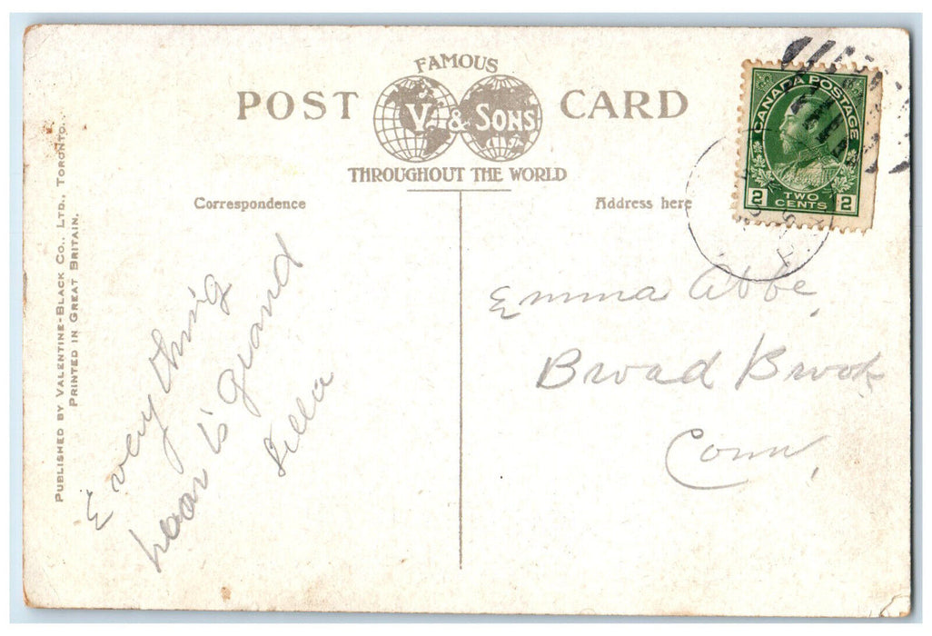 1925 Guests Coming to Kent House Montmorency Near Quebec Canada Postcard