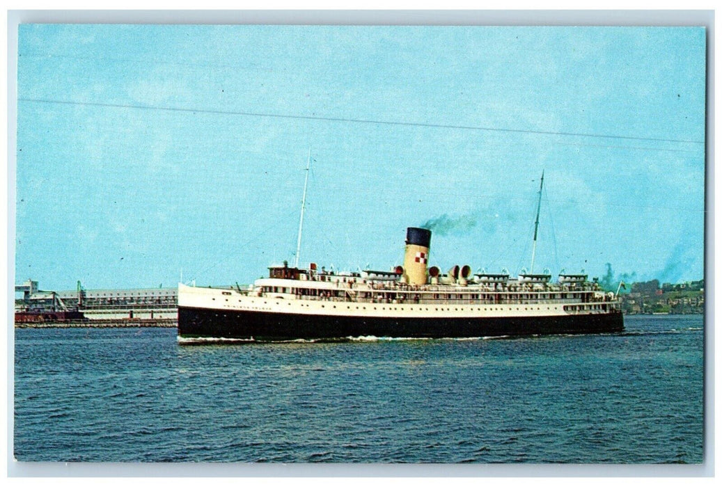 c1960 Princess Helene Canadian Pacific Passenger Sea Car Ferry Canada Postcard