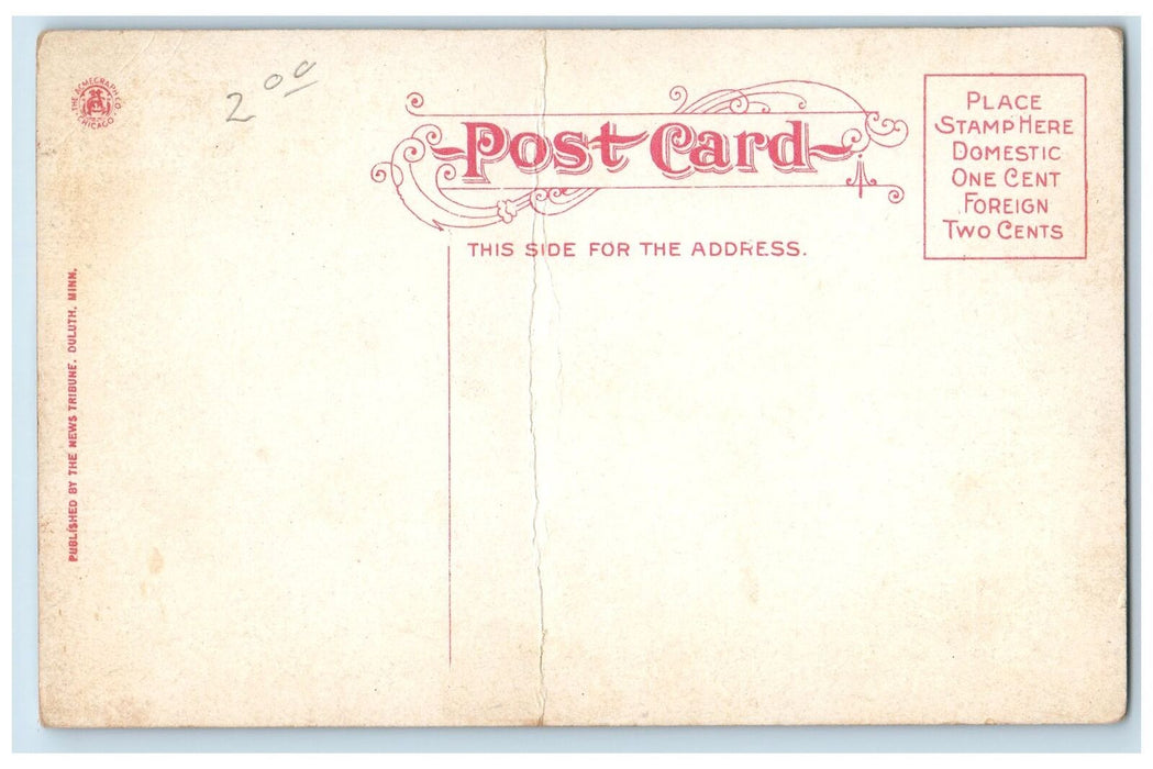 c1950's Launching An Ore Boat Superior Ship Building Yards Watchers WI Postcard