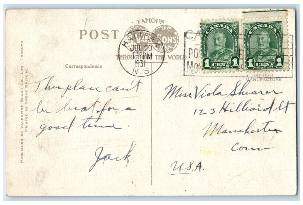 1931 New Dalhousie University Buildings Halifax Nova Scotia Canada Postcard