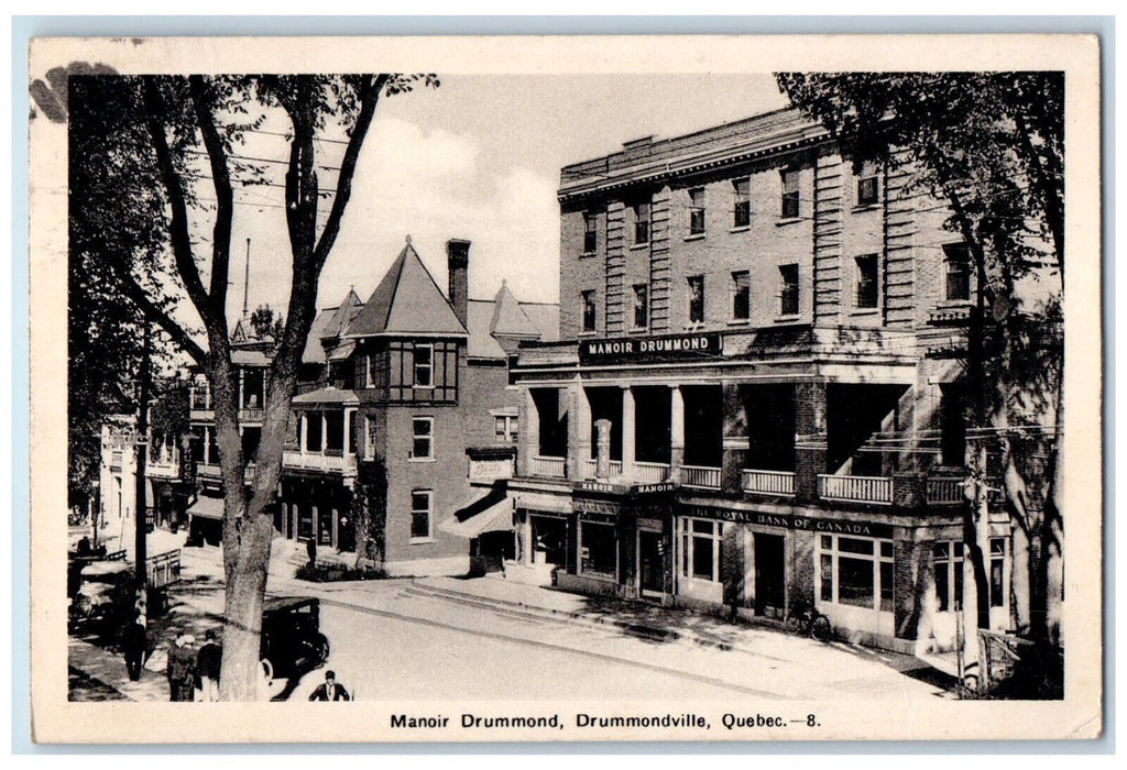 1938 Manoir Drummond Drummondville Quebec Canada Vintage Posted Postcard