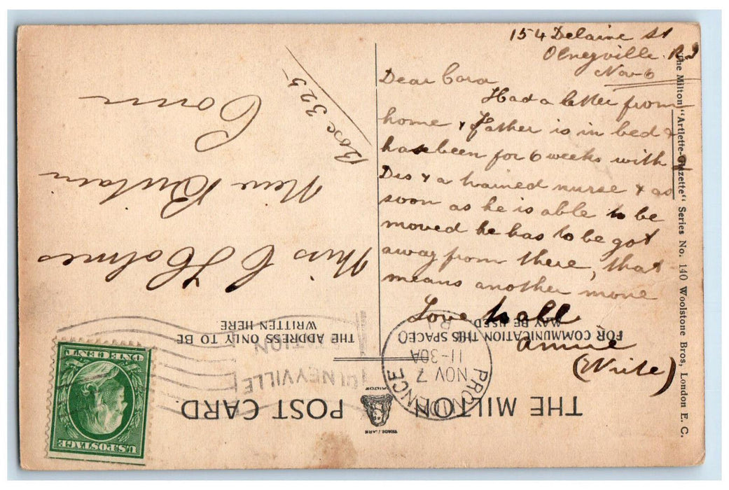 1910 Bank Field Museum Halifax Nova Scotia Canada Posted Antique Postcard