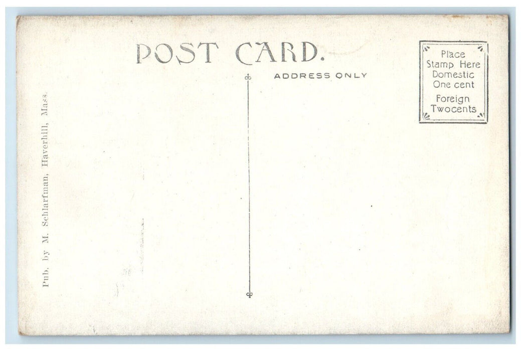 c1910 Ex-President Roosevelt Addressing Crowd Haverhill Massachusetts Postcard
