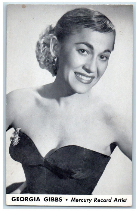 c1905 Georgia Gibbs Mercury Record Artist Studio Portrait Antique Postcard