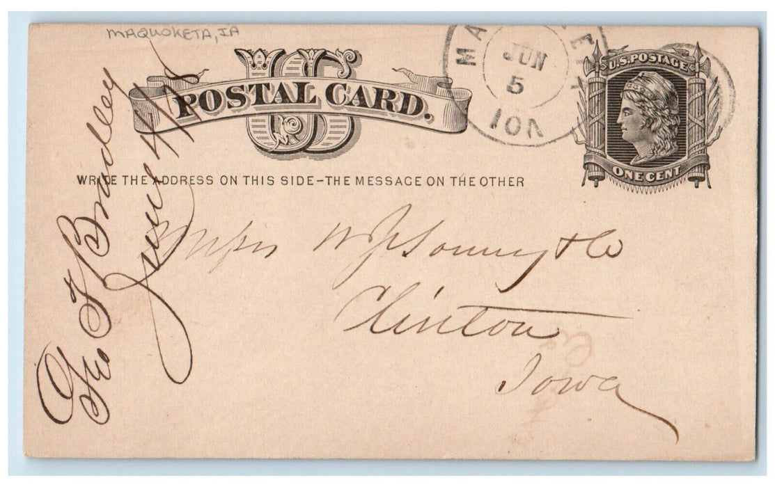 1978 Molding Order WJ Young and Co. Maquoketa Iowa IA Clinton IA Postal Card
