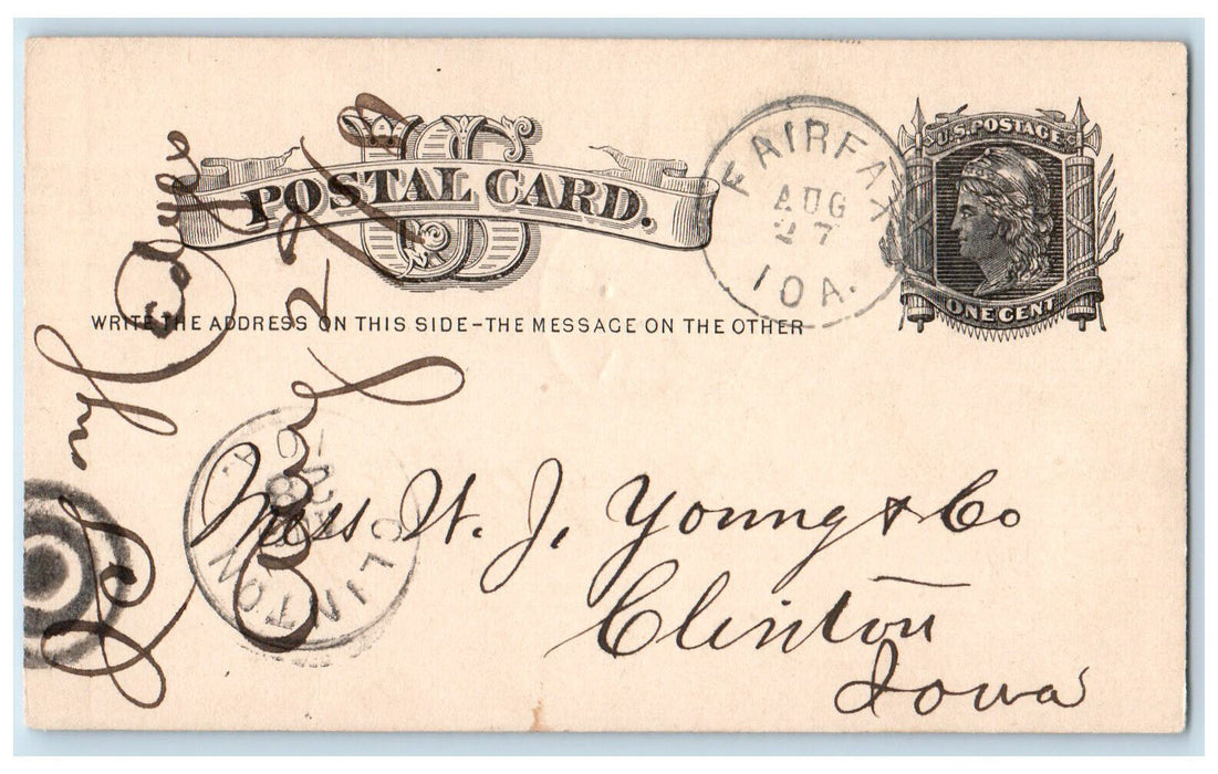 1981 JS Hedges WJ Young & Co Lumber Merchants Fairfax Iowa IA Postal Card
