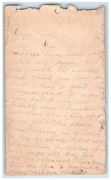 1881 Letter to Miss Neatty Cleveland Ohio Elyria OH Star Cancel Postal Card