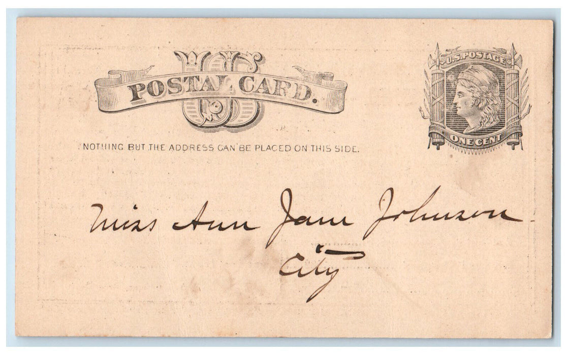 1882 L.M.A. Fund Union Council No 8 Assessment No 4 Conneautville PA Postal Card