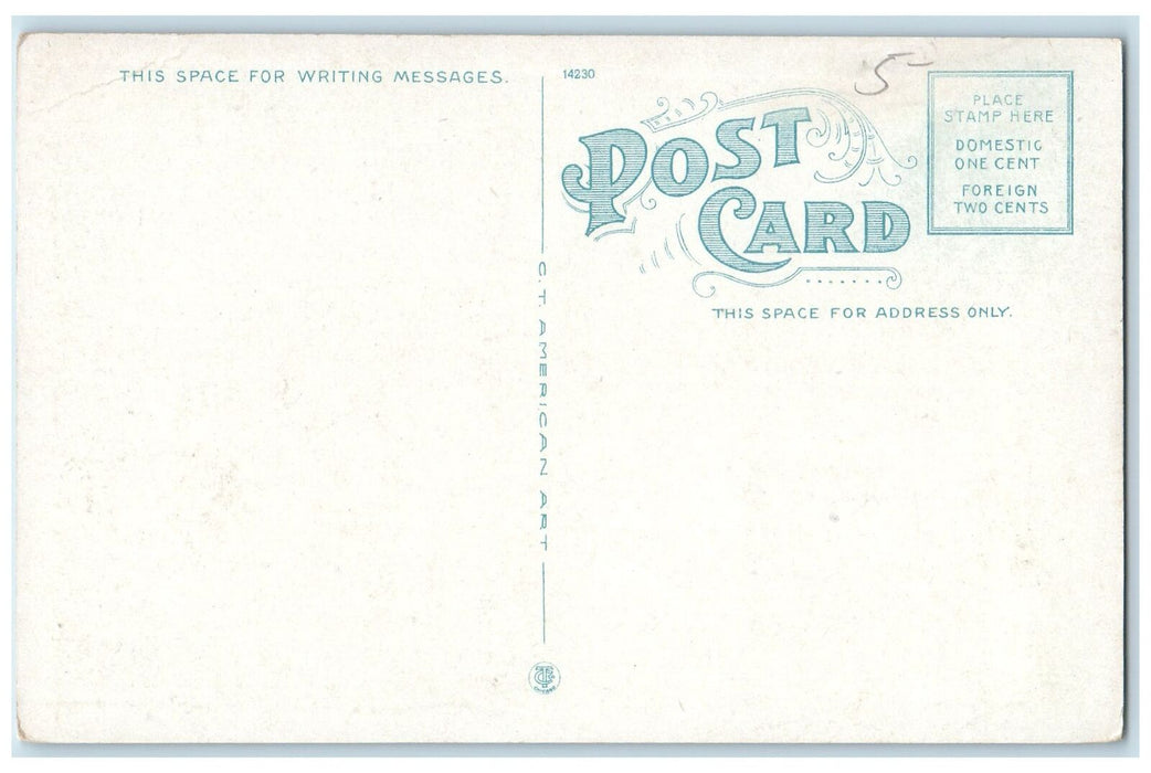 c1920's Jordan High School Exterior Scene Lewiston Maine ME Unposted Postcard