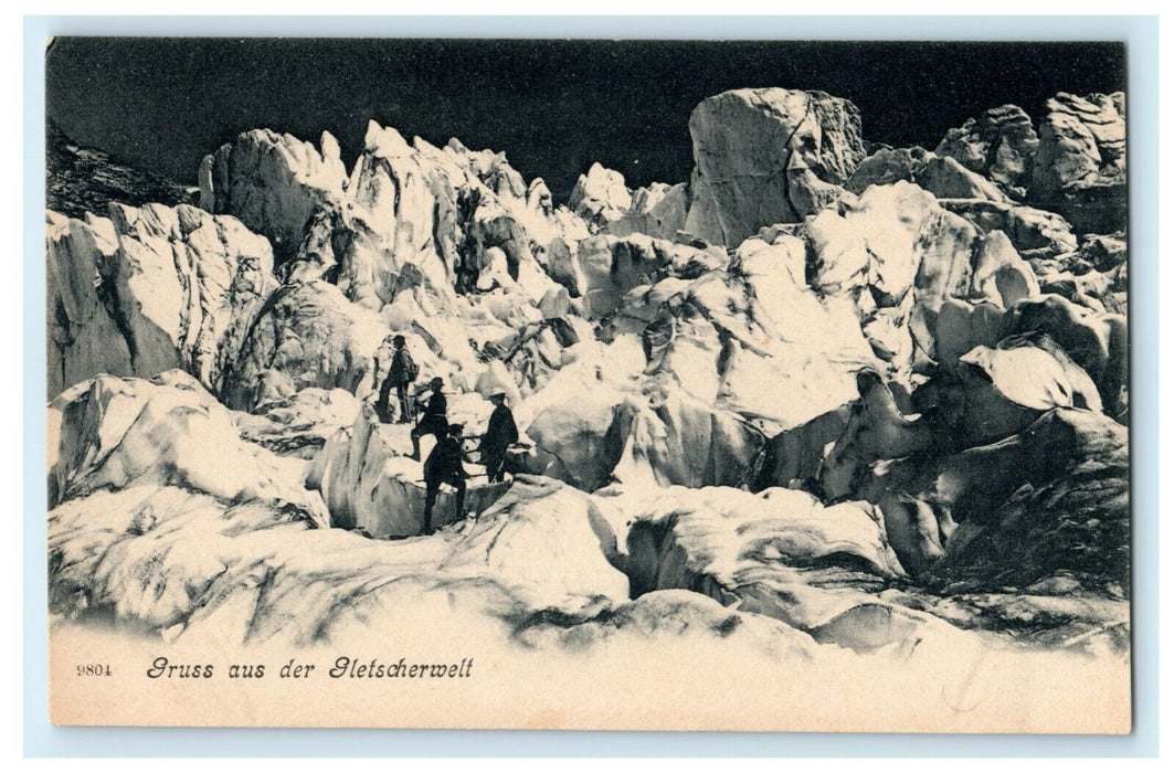 1905 Gruss aus Der Gletscherwelt Germany Unposted Antique Postcard