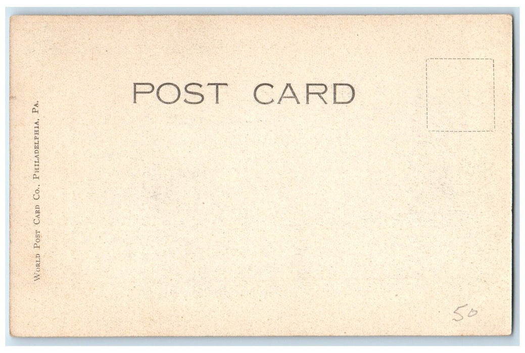 c1910's Philadelphia PA, Girl's High School Building Street View Postcard
