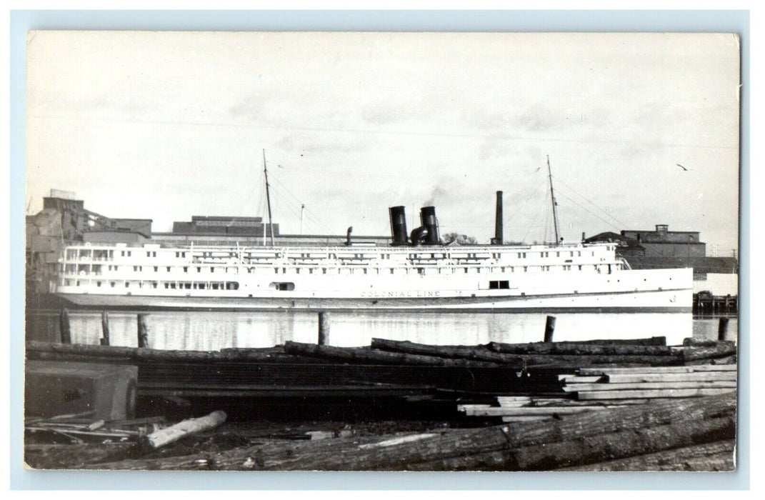 1909 S.S Arrow Steamer Ship RPPC Photo Posted Antique Postcard
