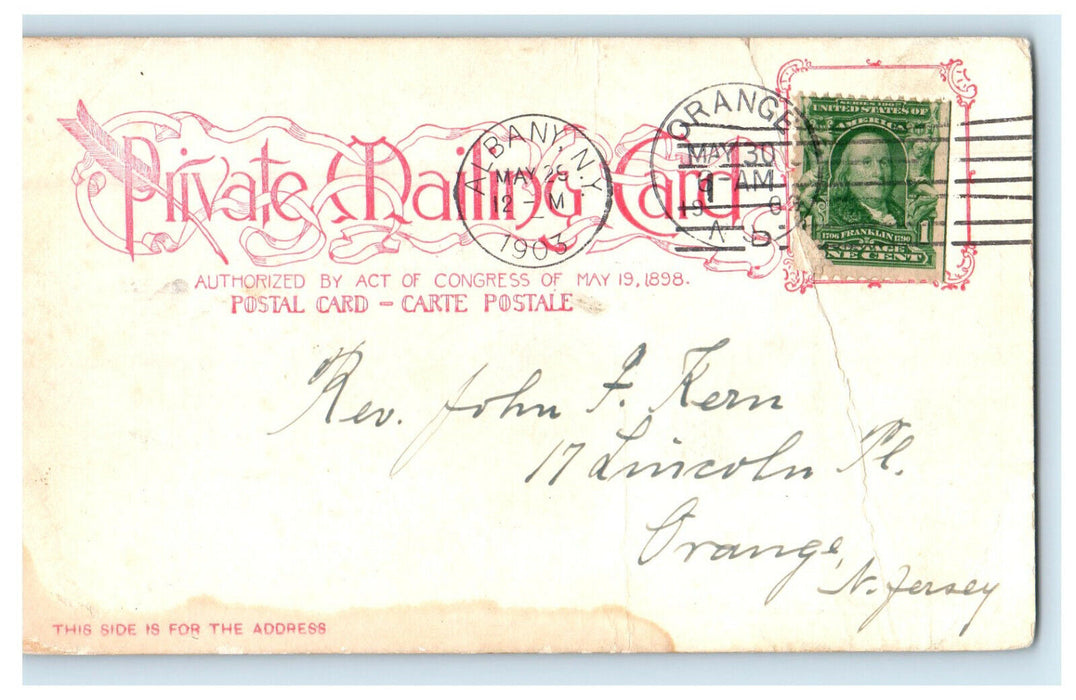 1903 New York State Capitol, Albany New York NY Posted Antique Postcard