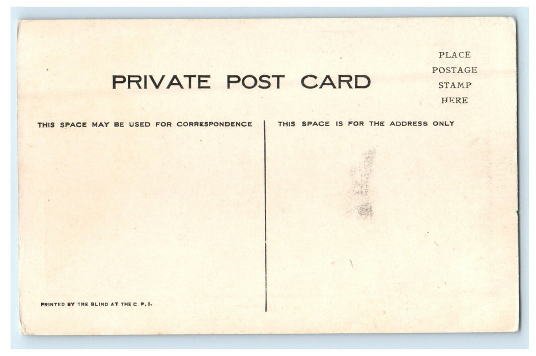 c1910s US Treasury Washington DC The Blind at the CPI Private Postcard