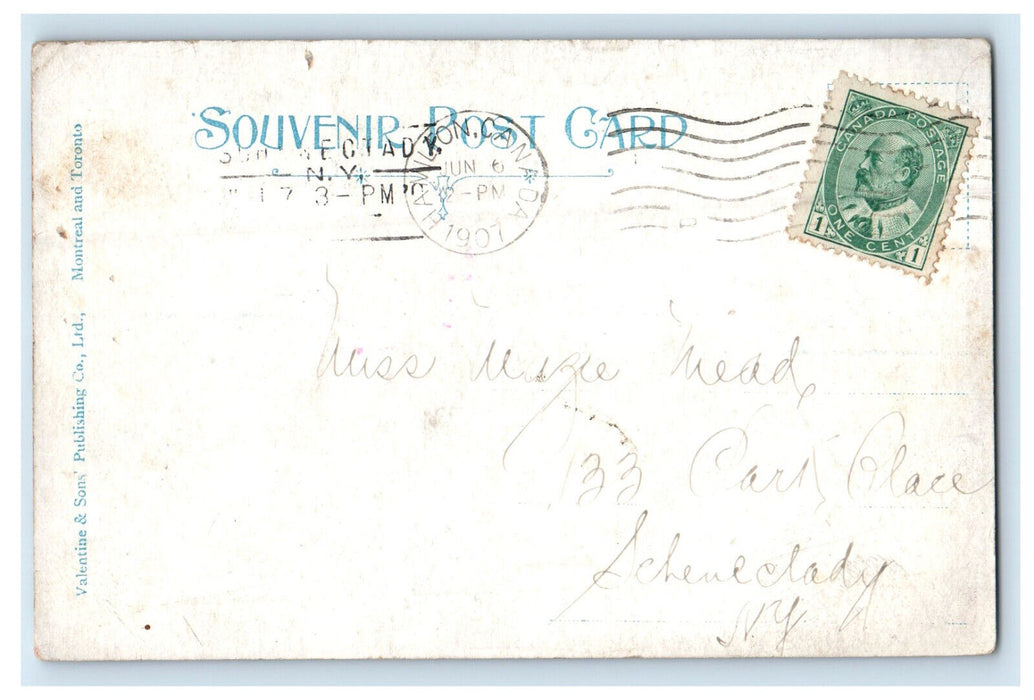 1907 Poplar Avenue, Hamilton Ontario Canada Posted Antique Postcard