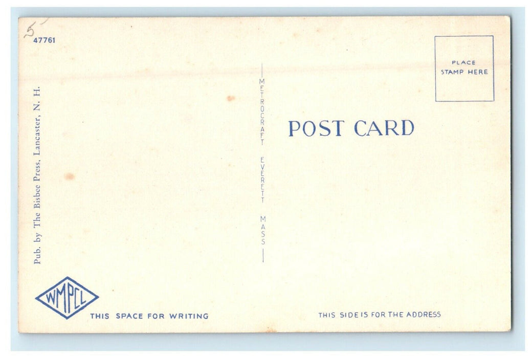 Dunns Colebrook House Car Street View Colebrook New Hampshire NH Postcard