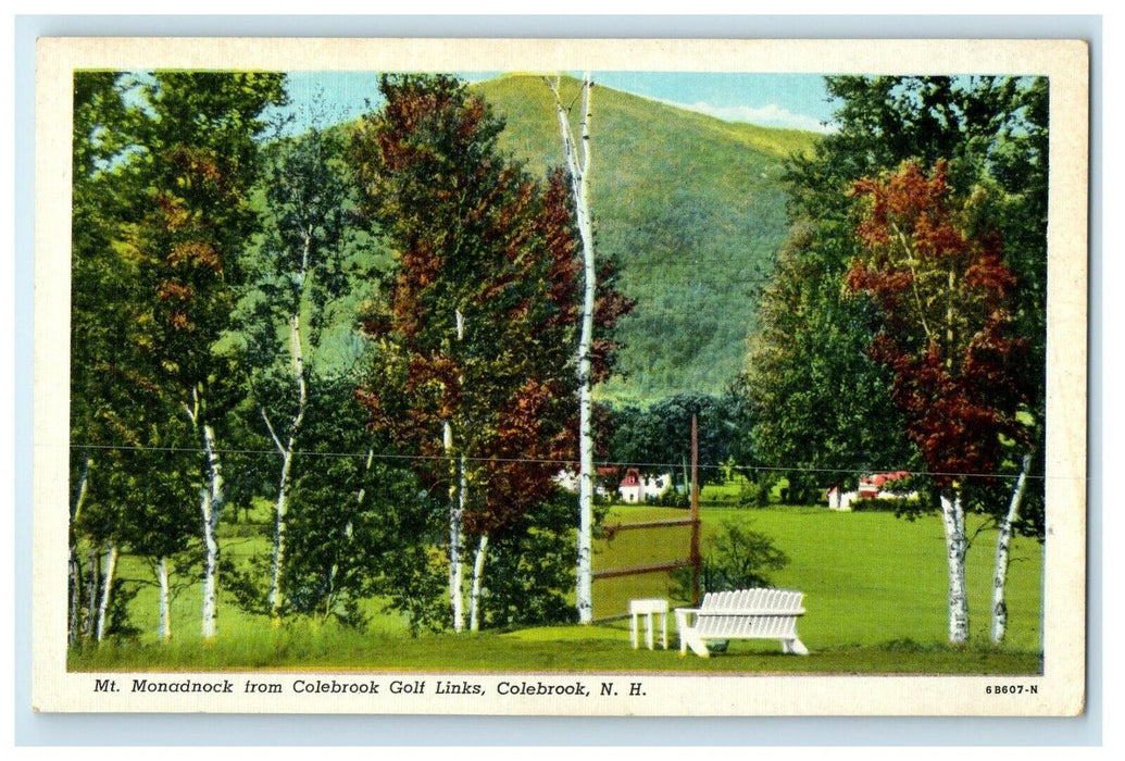 Mt. Monadnock From Colebrook Golf Links Colebrook New Hampshire NH Postcard