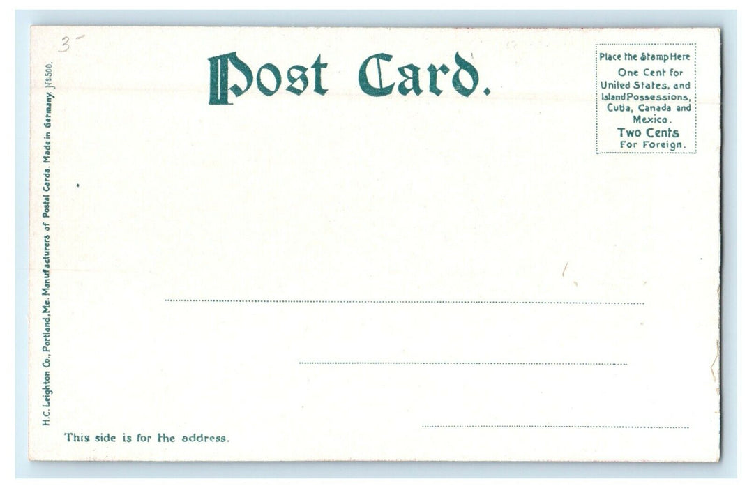 c1905 Concord New Hampshire NH, Scene In Winter's Park Antique Postcard