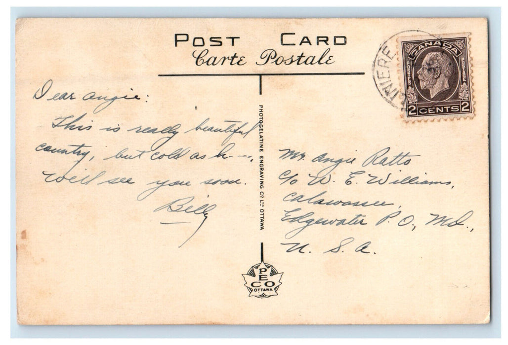 c1940s Three Color Camps St. Come Beauce Quebec Canada Posted Postcard