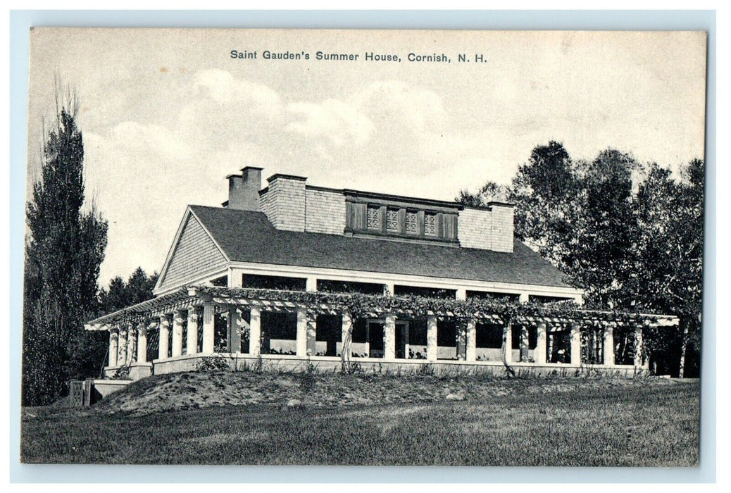 1910 Saint Gauden's Summer House Plainfield Cornish New Hampshire NH Postcard