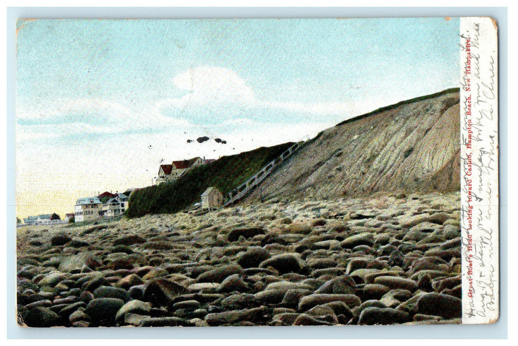 1905 Great Boars Head Looking Casino, Hampton Beach New Hampshire NH Postcard