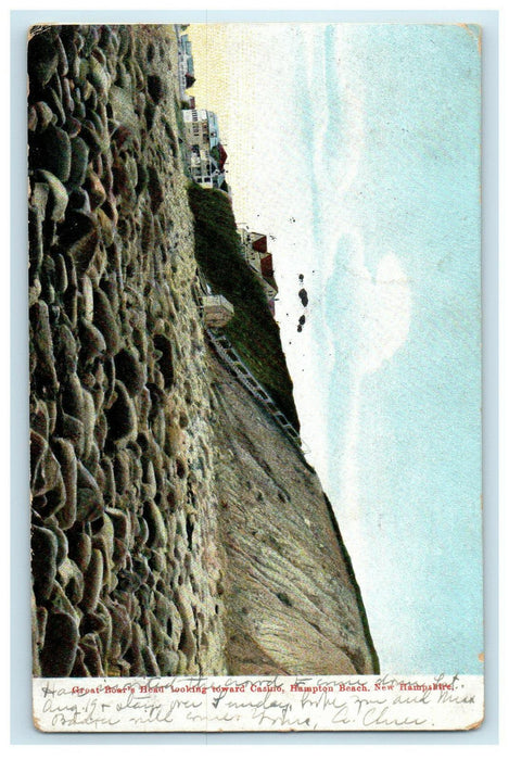 1905 Great Boars Head Looking Casino, Hampton Beach New Hampshire NH Postcard
