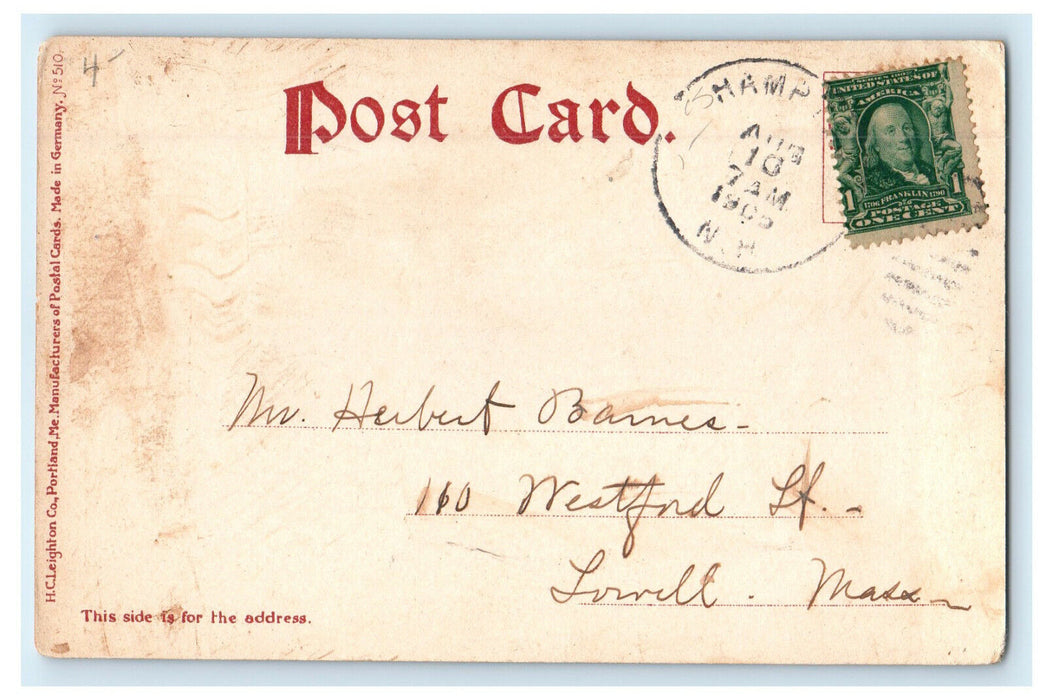 1905 Great Boars Head Looking Casino, Hampton Beach New Hampshire NH Postcard