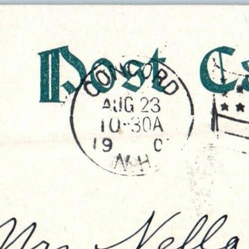 1907 Post Office Building Concord New Hampshire NH Antique Postcard