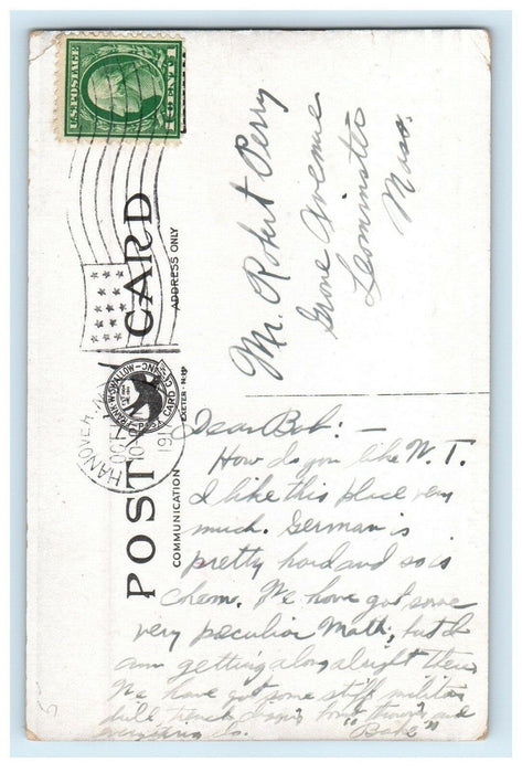 1917 College Hall, Dartmouth College Hanover New Hampshire NH Posted Postcard
