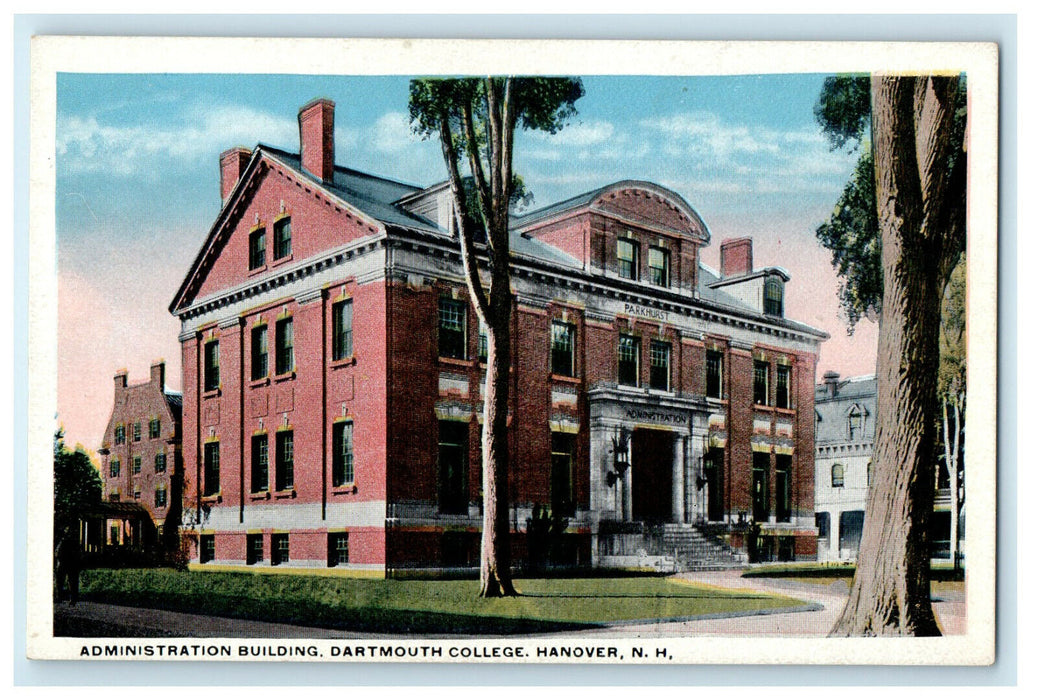 c1910s Admin Building Dartmouth College Hanover New Hampshire NH Postcard