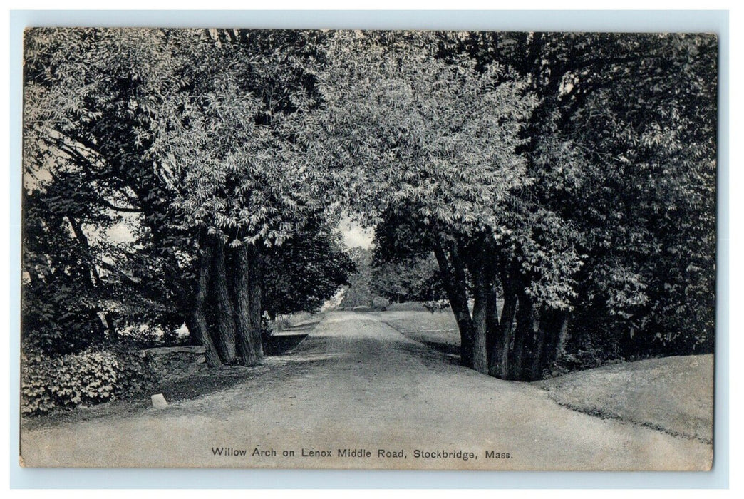1909 Willow Arch on Lennox Middle Road, Stockbridge, Massachusetts MA Postcard